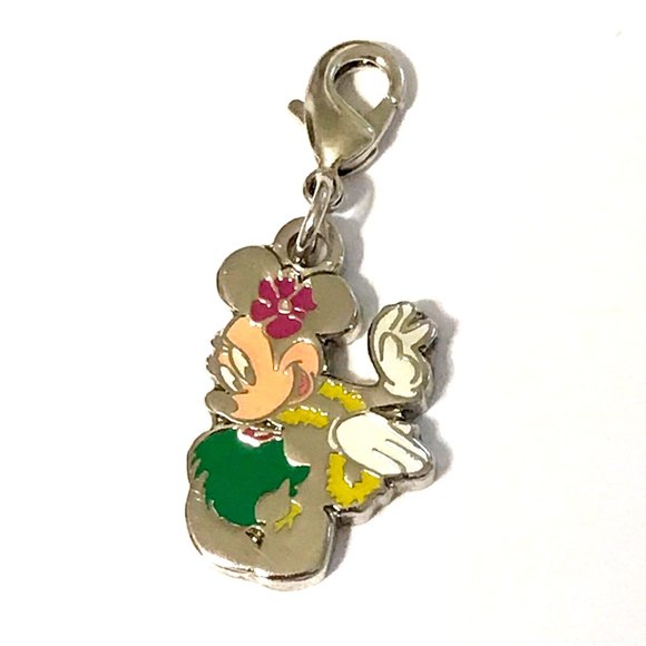 Vintage Disney Minnie Mouse Clip On Charm for Bracelet Aulani Resort Hawaii Hula - Picture 4 of 9